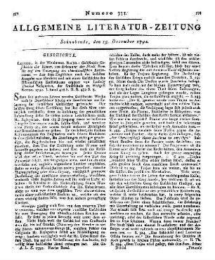 1792: Allgemeine Literatur-Zeitung