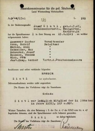 Zintl, Josef