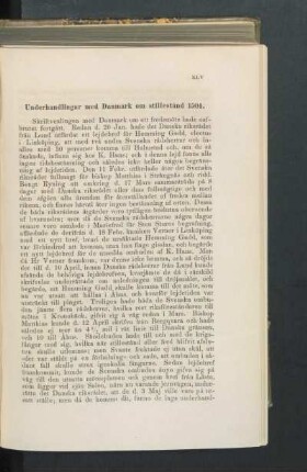 Underhandlingar med Danmark om stillestånd 1504.