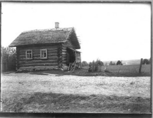 Isborsk. Blockhütte