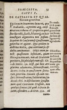 Caput V. De Causarum Et Quaestionum generibus.