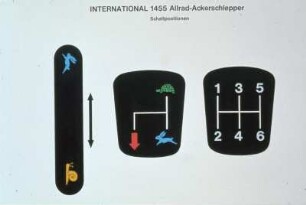 International 1455 Allrad Ackerschlepper - Schaltpositionen