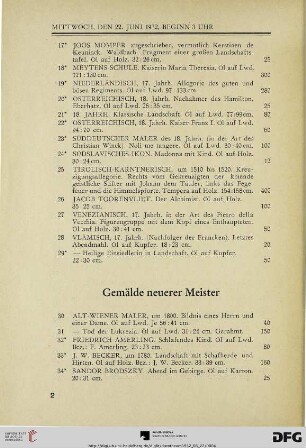 Gemälde neuerer Meister (Nr. 30-123)