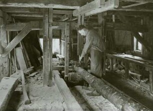 Helbigsdorf, Leutholdmühle, Gattersäge
