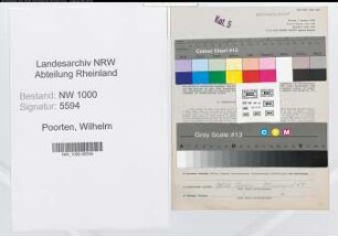 Entnazifizierung Wilhelm Poorten, geb. 21.07.1899 (Schreiner)
