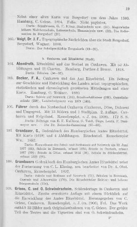 b. Cuxhaven und Ritzebüttel (Stadt).