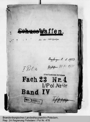 Schusswaffen der Schutzpolizei