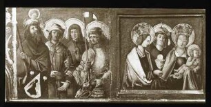 Kreuzkirche, sog. Dürer-Altar, Predelle, links