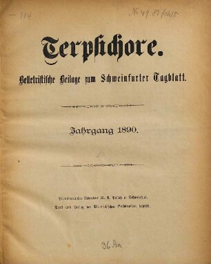 Terpsichore. 1890