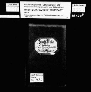 Unteroffiziere und Kapitulanten 1873-1885
