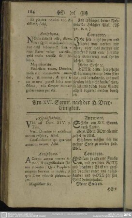 Am XVI. Sonnt. nach der H. Drey-Einigkeit