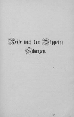 Reise nach den Düppeler Schanzen