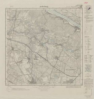 2628 (alte Nr.: 1215) Artlenburg, Meßtischblatt (4cm - Karte)