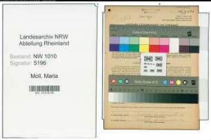 Entnazifizierung Maria Moll , geb. 28.07.1906 (Kauffrau)