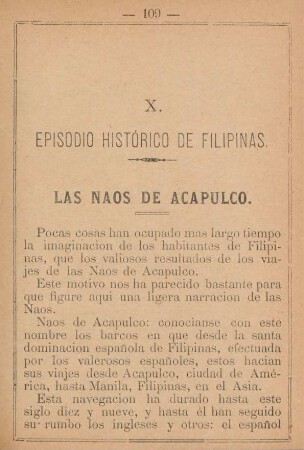 X. Las Naos de Acapulco