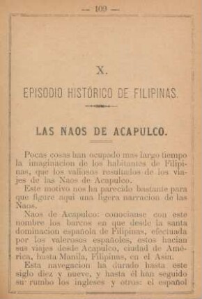 X. Las Naos de Acapulco