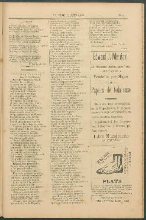 Correspondencia. : Carta tercera.