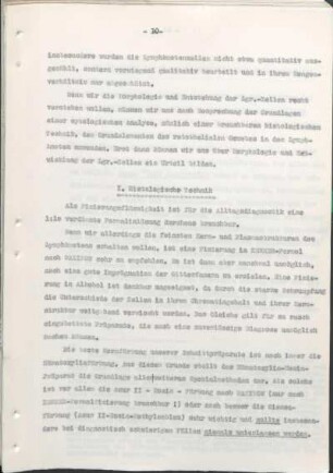 I. Histologische Technik