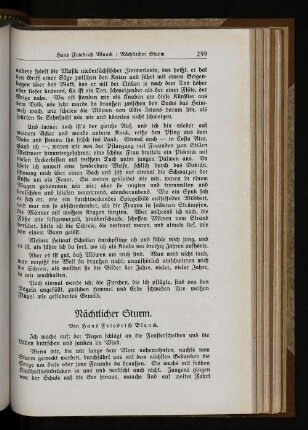 Nächtlicher Sturm.