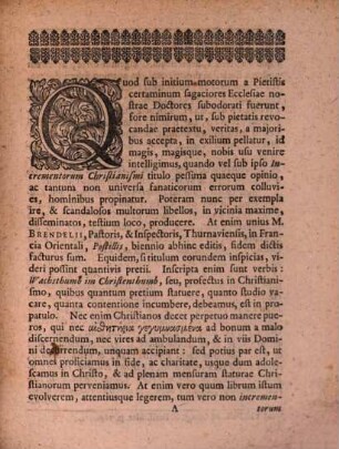 Explorationem Spiritvs Brendeliani Qva Doctrinam De Principio Cognoscendi Theologicam