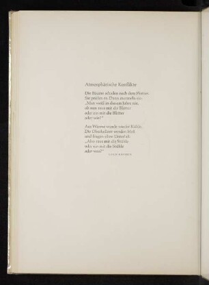 Atmosphärische Konflikte