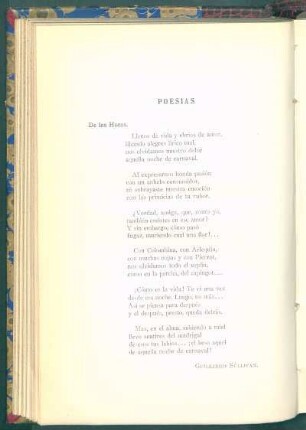 Poesías : De las horas [y] Canto del fuerte