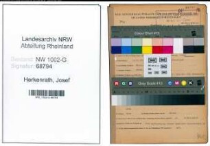 Entnazifizierung Josef Herkenrath, geb. 15.12.1914 (Kaufm.Angest.)