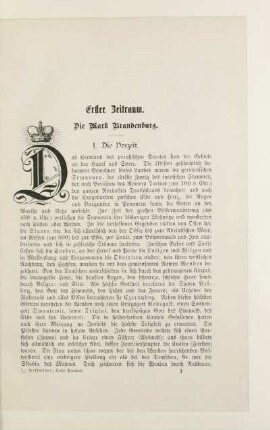 Erster Zeitraum. Die Mark Brandenburg
