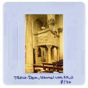 Troia, Santa Maria Assunta (Dom),Troia, Dom, Kanzel : Innenansicht Kanzel