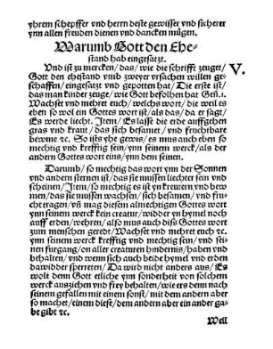 Warumb Gott den Ehestand hab eingesatzt. V.
