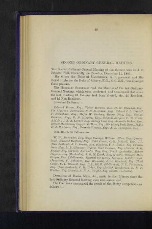 Second Ordinary General Meeting: Our Relations with Canada and Great Colonies. By the Right Hon. the Marquis of Lorne, K.T., G.C.M.G.