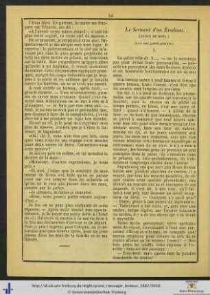 Le Serment d'un Étudiant (Conte de Noel).
