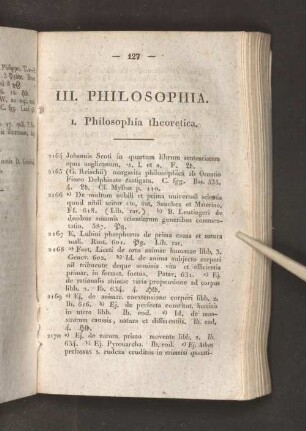 III. Philosophia.