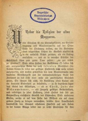 Streifzüge auf dem Gebiete des Culturlebens