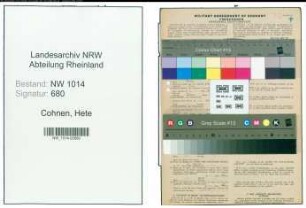 Entnazifizierung Hete Cohnen , geb. 03.01.1902 (Gschaeftsinhaberin)
