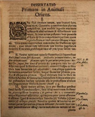 Discursus phys. quo primum in formatione animalium vivens ... exhibet