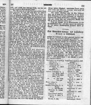 Das Naturalien-Cabinet des verstorbenen Beuth in Düsseldorf