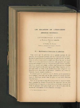Les maladies de l'Indo-Chine