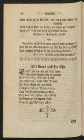Der Löwe und der Esel