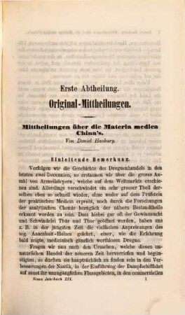 Neues Jahrbuch für Pharmacie und verwandte Fächer : eine Zeitschr. d. Allgemeinen Deutschen Apotheker-Vereins, Abtheilung Süddeutschland. 19, 19. 1863