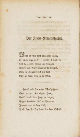 Der Justiz-Kommissarius.