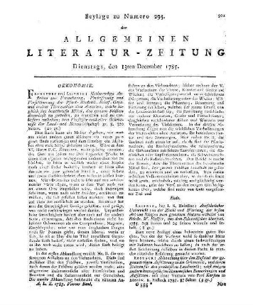 Archiv der Insektengeschichte. H. 6. Hrsg. v. J. C. Füssli. Zürich: Füßli 1785