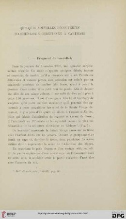 16: Quelques nouvelles découvertes d'archéologie chrétienne à Carthage