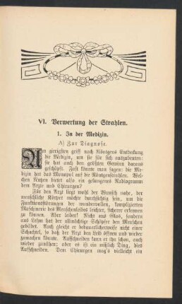 VI. Verwertung der Strahlen.