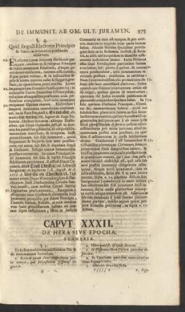 Caput XXXII. De Hera Sive Epocha.