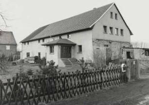 Milkel-Teicha, Gehöft : Milkel-Teicha (Kreis Bautzen), Gehöft Nummer 1b, 1840, Straßenansicht des ehemaligen Wohnstallhauses