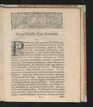 Serva Christe Tua docentes.