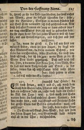 525-543, Von der Hoffnung Zions
