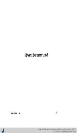 Gaudeamus!