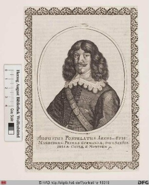 Bildnis August, Herzog zu Sachsen-Weißenfels (reg. 1656-80)